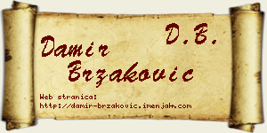 Damir Brzaković vizit kartica